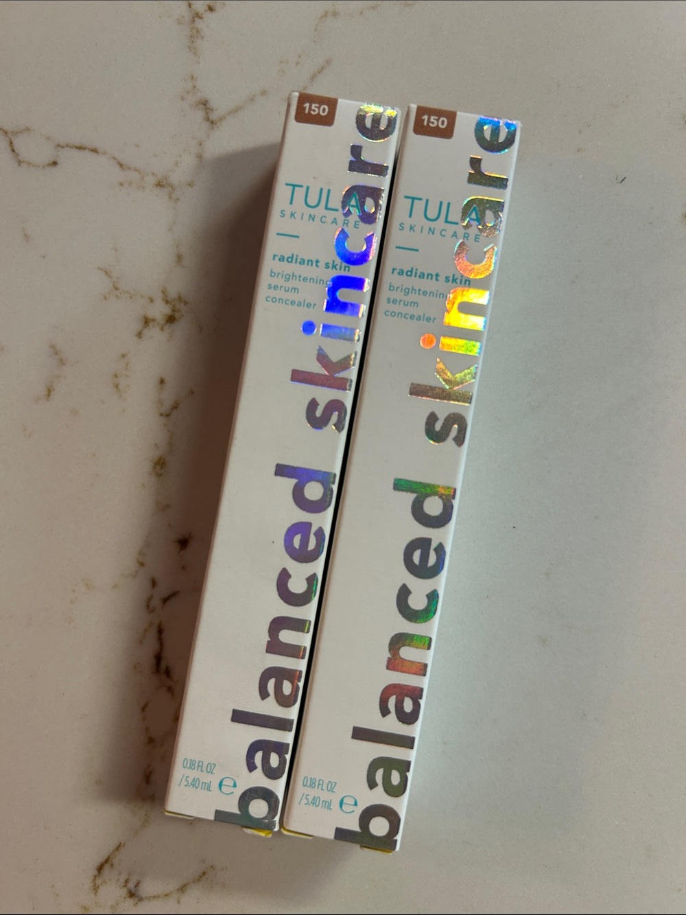 TWO Tula Radiant Skin Brightening Serum Concealers - color 150
